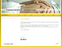 Tablet Screenshot of frauenarztpraxis-kropp.de